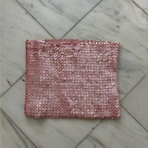 Vintage Y2K Moda International Sequin Tube Top